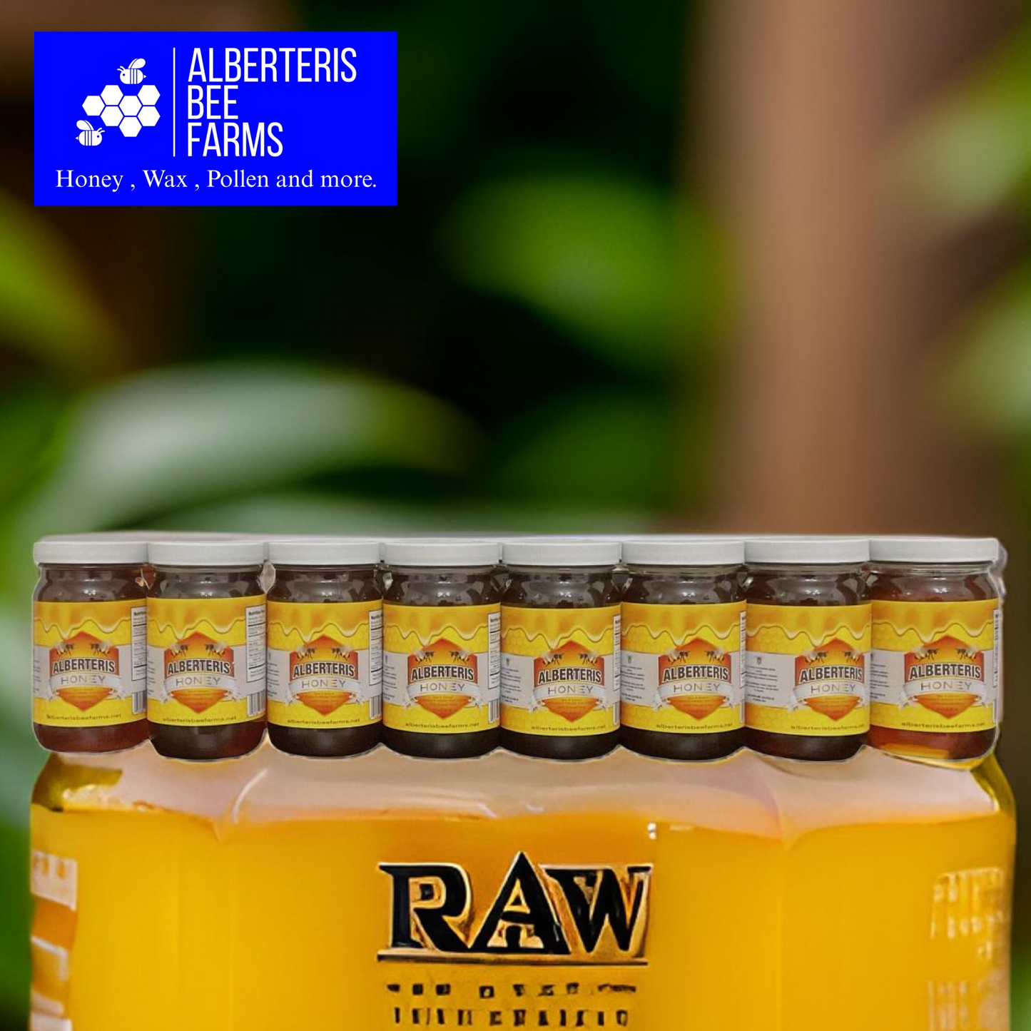 10 oz 24 jars - Full box - Natural Honey